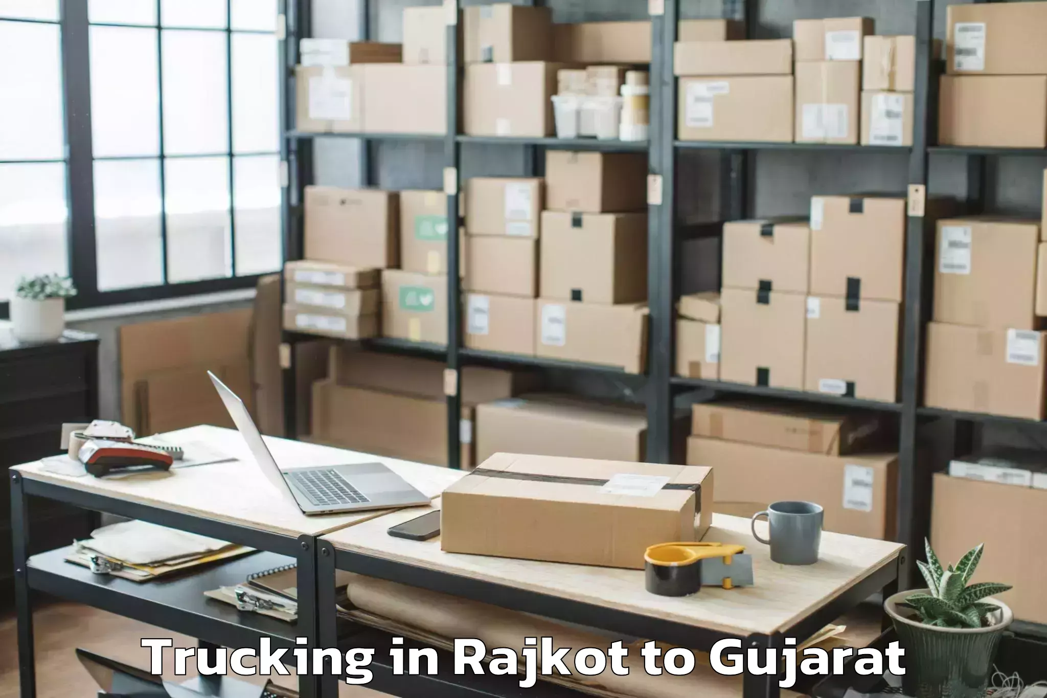 Hassle-Free Rajkot to Dhandhuka Trucking